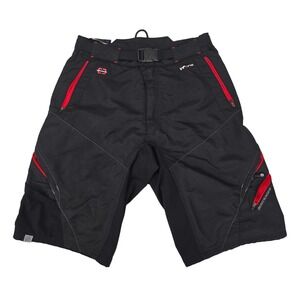 Bontrager inForm Cycling Shorts Mens Medium Black Red MTB Mountain Bike Trail